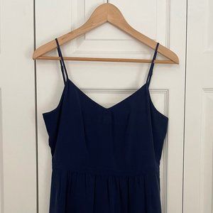 Madewell Navy Sundress with Spaghetti Straps